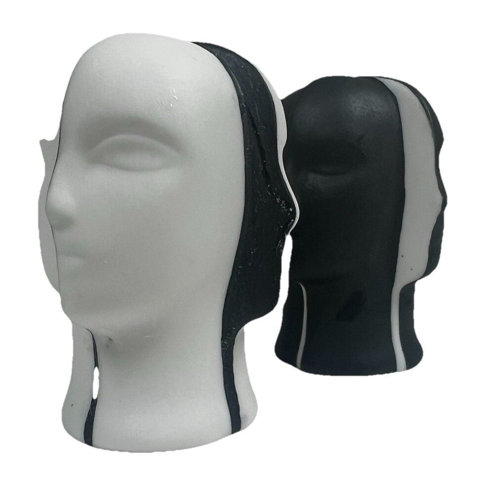 Jonathan Adler - Salt & Pepper Shakers - Atlas Black And White Head Home Dining
